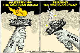 DEM VS GOP AMERICAN DREAM by Wolverton