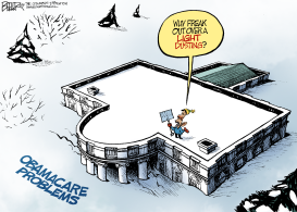 OBAMACARE SNOWSTORM by Nate Beeler