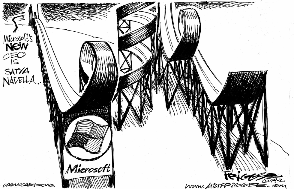  NEW MICROSOFT CEO by Milt Priggee