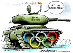 OLYMPIC TORCH 2014 by Dave Granlund