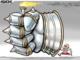 PUTIN TORCH by Steve Sack