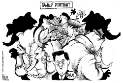 THE GOP FAMILY PORTRAIT by Mike Lane