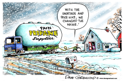 PROPANE SHORTAGE by Dave Granlund