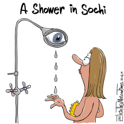 SHOWER IN SOCHI by Sergei Elkin