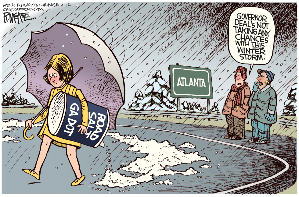  ATLANTA ICE STORM by Rick McKee