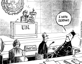 UN CRITICIZES VATICAN ON ABUSE by Patrick Chappatte