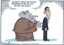 MISTRUSTING OBAMA by Bob Englehart