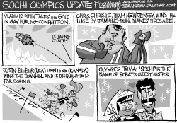 OLYMPICS UPDATE by David Fitzsimmons