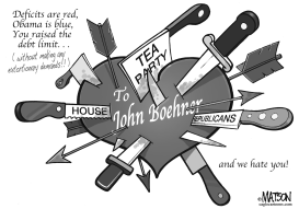 TEA PARTY VALENTINE TO HOUSE SPEAKER BOEHNER by RJ Matson