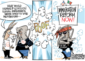 IMMIGRATION REFORM by David Fitzsimmons