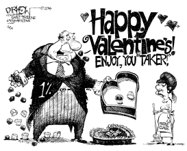 ONE PERCENTERS VALENTINE by John Darkow