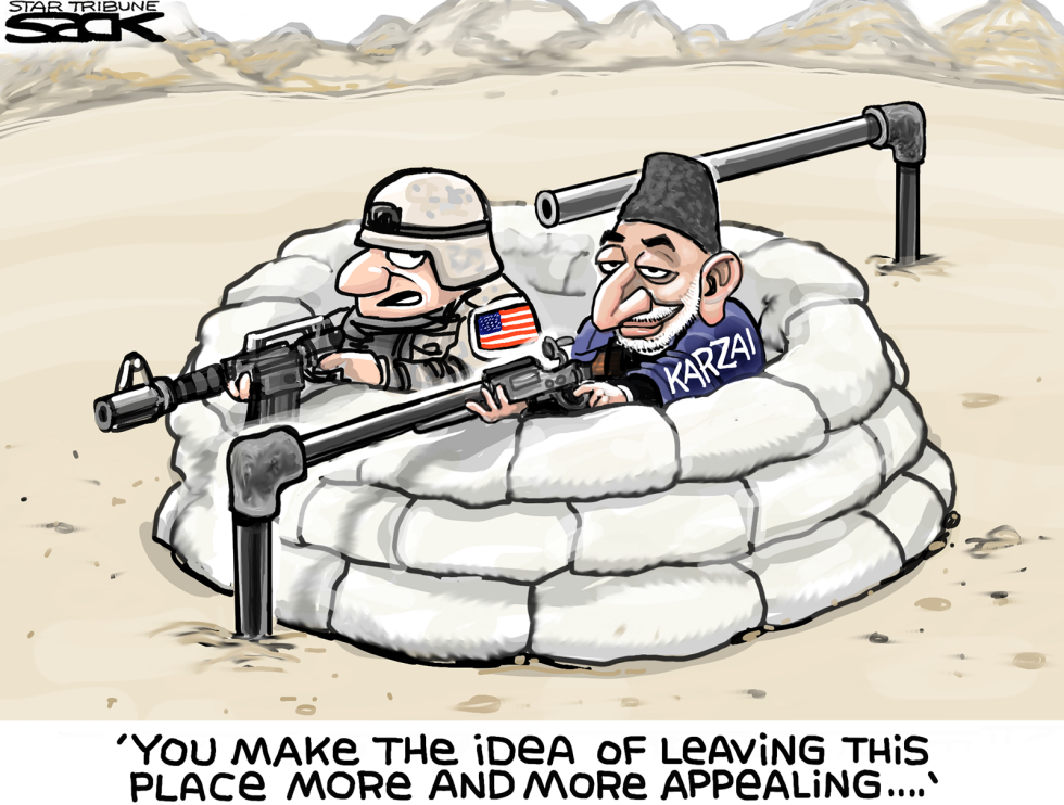  KARZAI KARTOON by Steve Sack