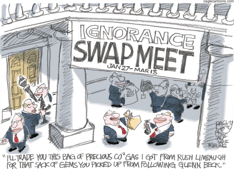  SWAPPING IGNORANCE by Pat Bagley