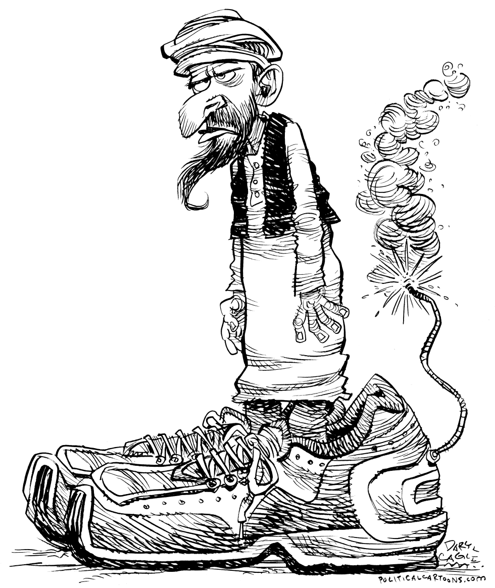  SHOE BOMBER by Daryl Cagle