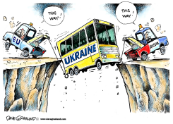 UKRAINE AT THE BRINK by Dave Granlund