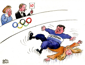 PATINAJE SOBRE HIELO DE YANUKOVYCH by Christo Komarnitski