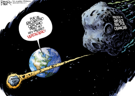 ASTEROIDES DEL OBAMACARE  by Nate Beeler