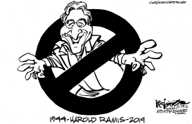 HAROLD RAMIS RIP by Milt Priggee