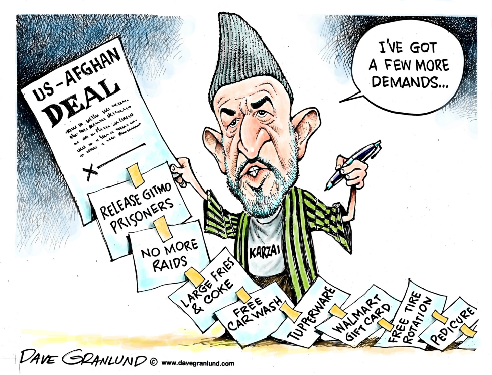  US-AFGHAN DEAL EXTRAS by Dave Granlund