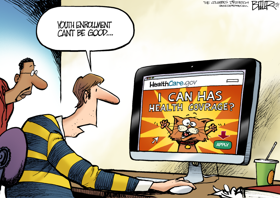  OBAMACARE MARKETING by Nate Beeler