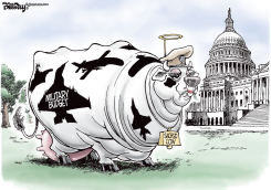 MILITARY SACRED COW by Bill Day