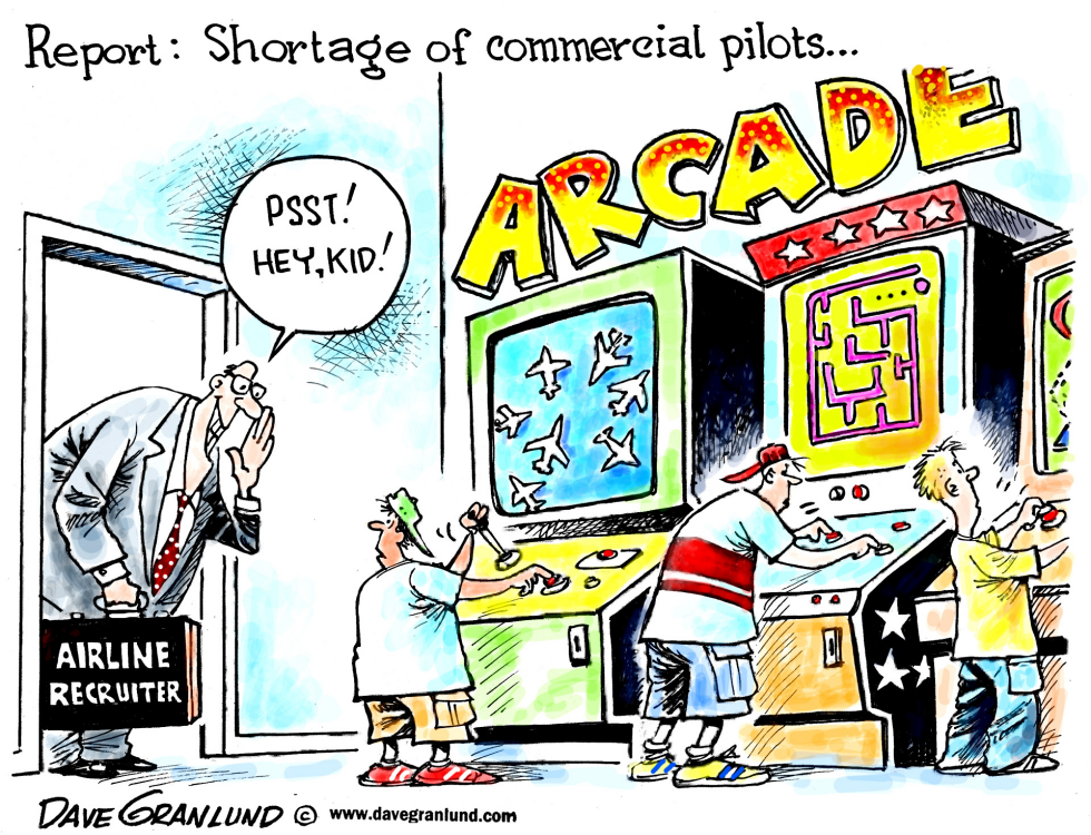  PILOT SHORTAGE by Dave Granlund