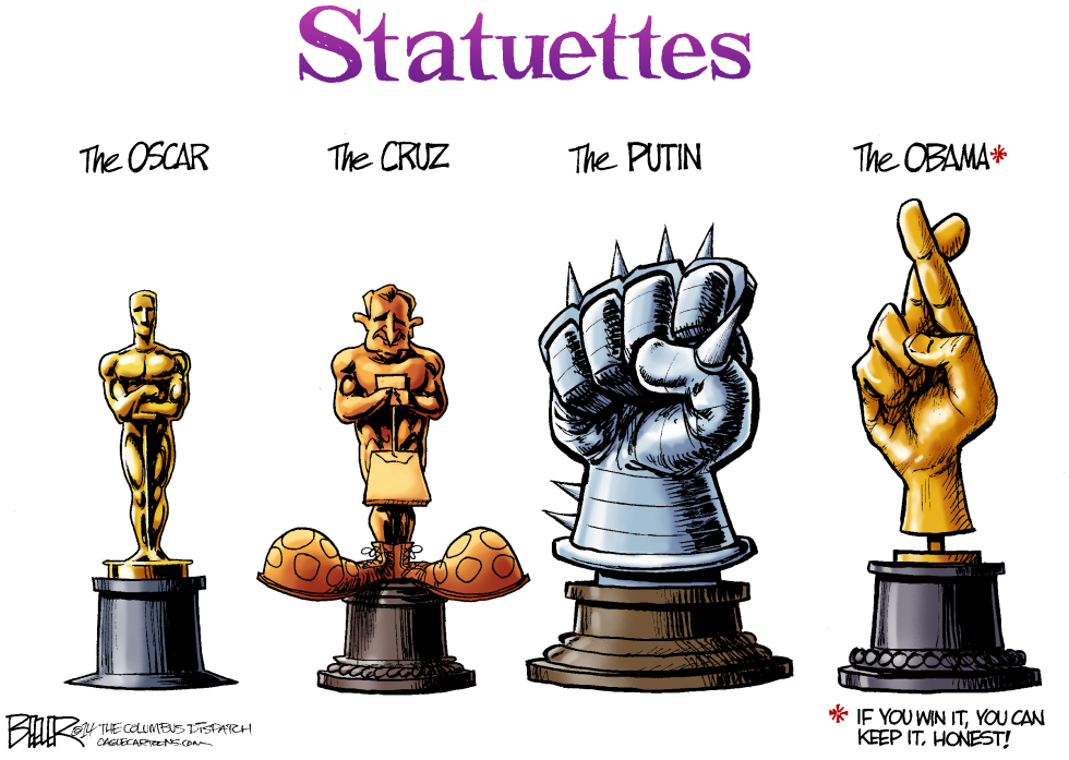  STATUETTES by Nate Beeler