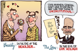 EYE OF ERIC HOLDER by Rick McKee