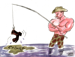 MR PUTIN FISHING by Christo Komarnitski