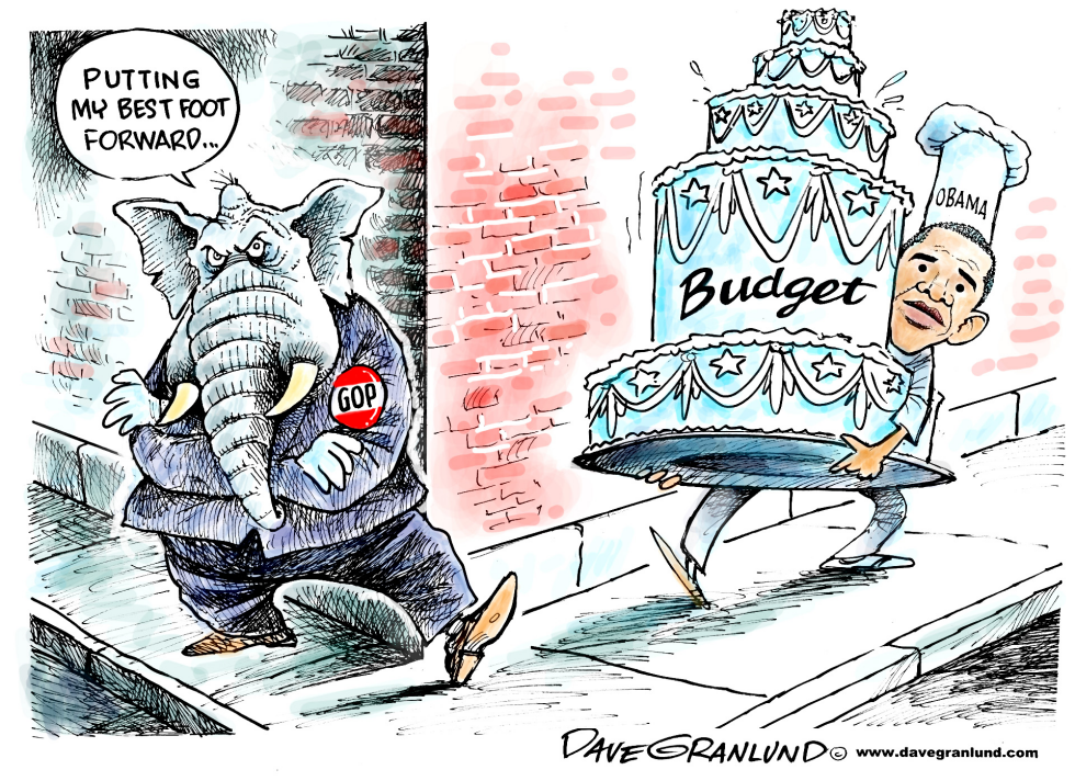  OBAMA BUDGET AND GOP by Dave Granlund