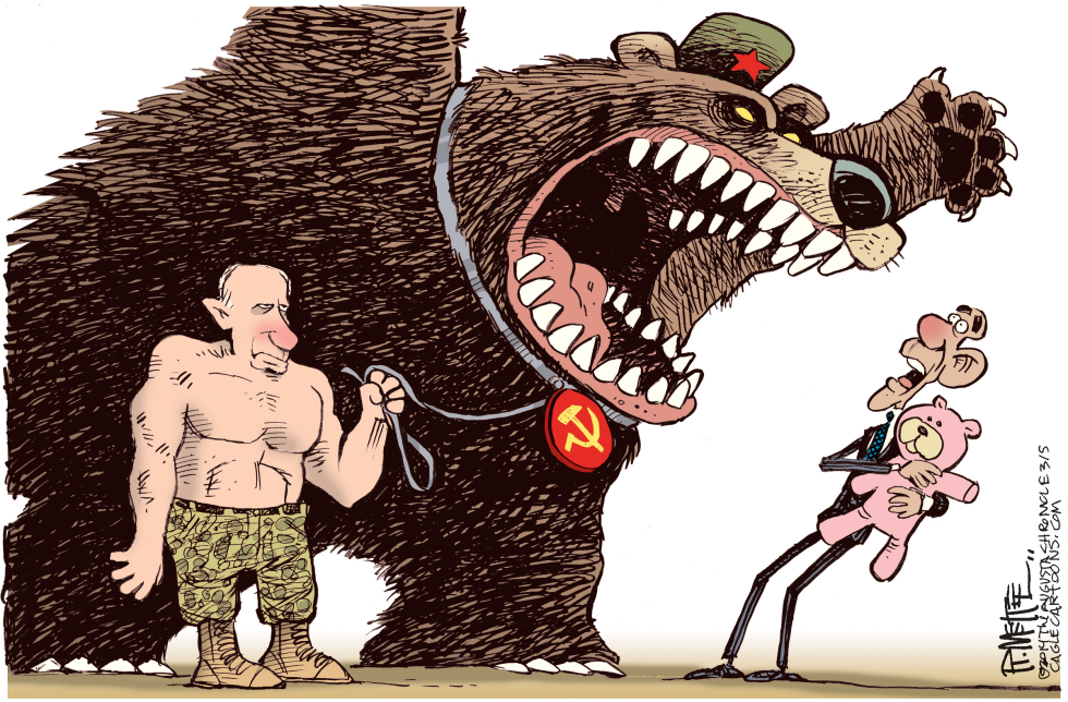  PUTIN BEAR by Rick McKee