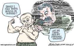 PUTIN ON UKRAINE by Mike Keefe