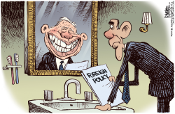 OBAMA CARTER MIRROR by Rick McKee