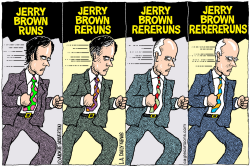 LOCAL-CA JERRY BROWN RERUNS by Wolverton