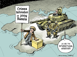 CRIMEA REFERENDUM by Patrick Chappatte