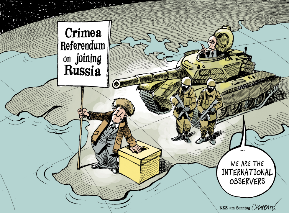  CRIMEA REFERENDUM by Patrick Chappatte