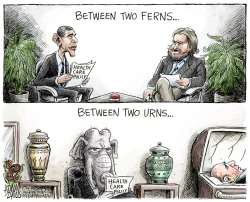 BETWEEN TWO FERNS by Adam Zyglis