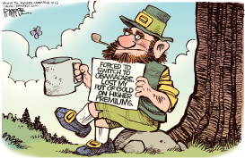 OBAMACARE LEPRECHAUN by Rick McKee