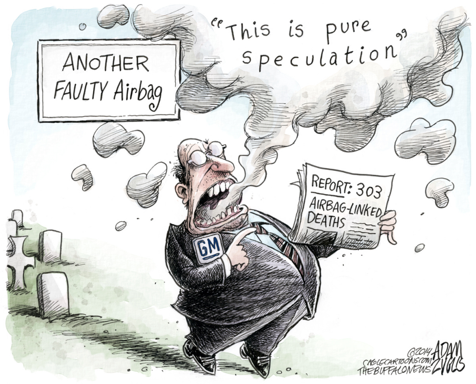  FAULTY AIRBAG by Adam Zyglis