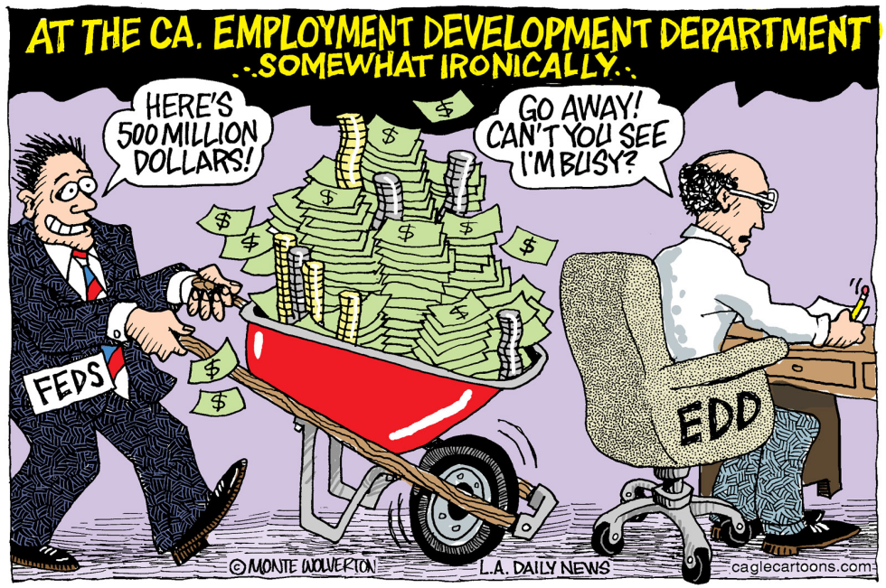  LOCAL-CA CA EMPLOYMENT DEPT SKIPS 500 MIL by Wolverton