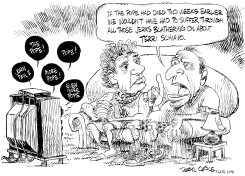 POPE, TV AND SCHIAVO by Daryl Cagle