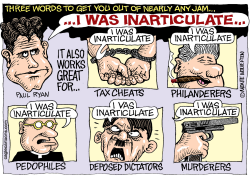 INARTICULATE PAUL RYAN by Wolverton