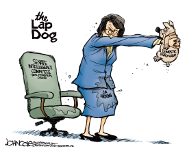 FEINSTEIN'S LAP DOG by John Cole