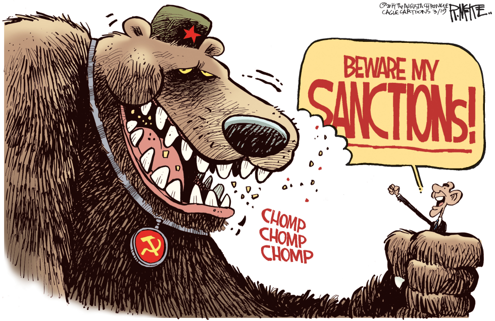  RUSSIAN SANCTIONS by Rick McKee