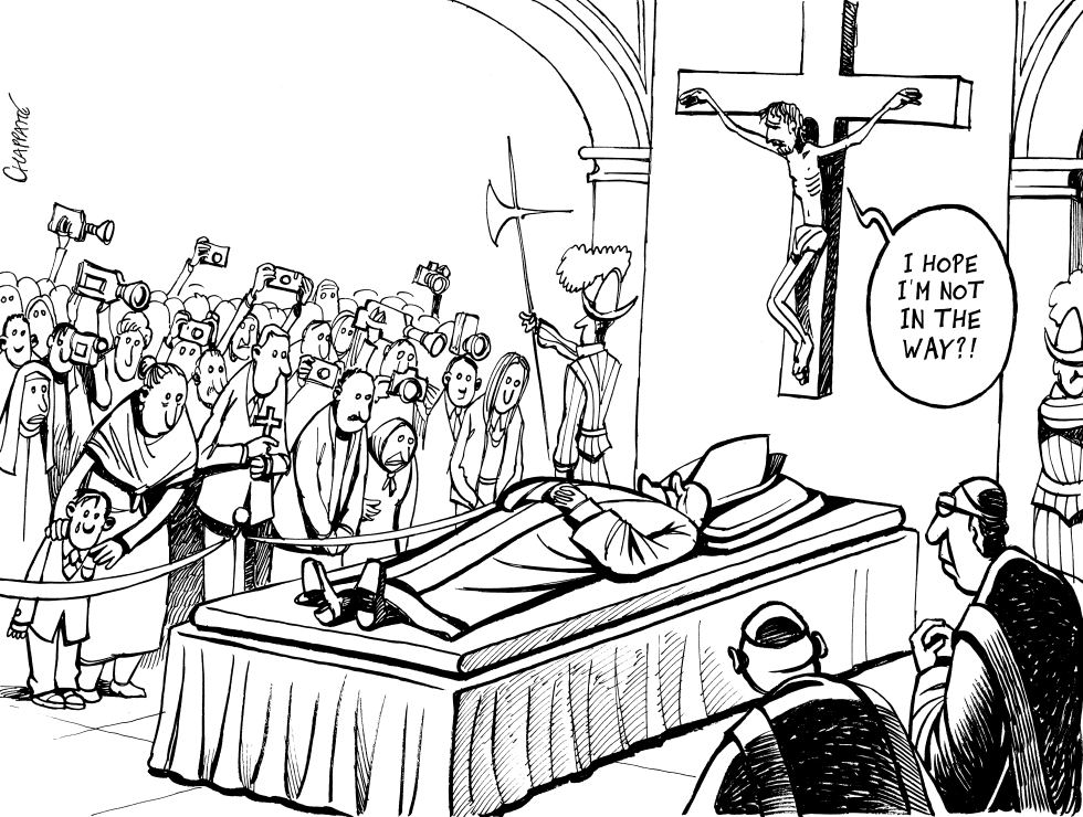  THE CULT OF JOHN PAUL II by Patrick Chappatte