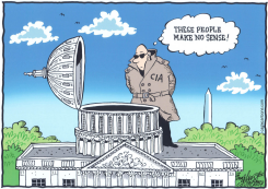 CIA SPIES ON CONGRESS by Bob Englehart