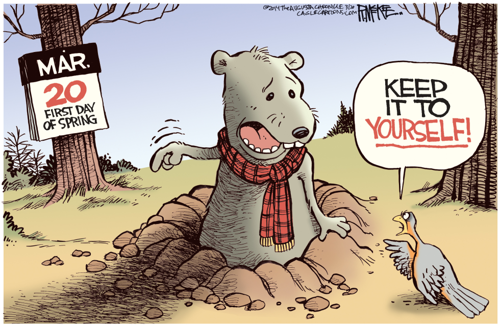  FIRST DAY OF SPRING by Rick McKee