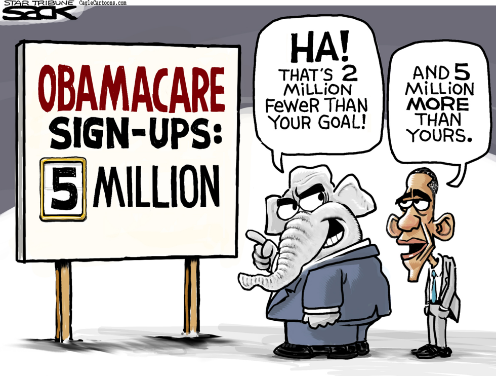  OBAMA CARES by Steve Sack