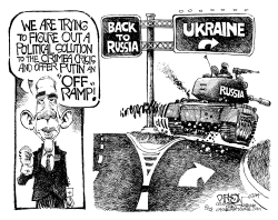 PUTIN'S OFF RAMP by John Darkow