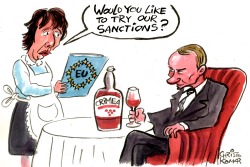 PUTIN AND EU SANCTIONS by Christo Komarnitski